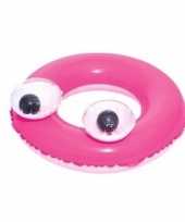 Afgeprijsde roze zwemband met oogjes 61 cm voor kids