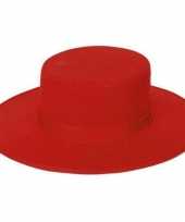 Afgeprijsde spaanse hoeden in het rood