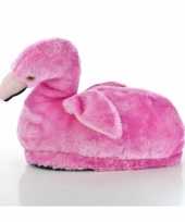 Afgeprijsde zachte dieren pantoffels flamingo 10059292