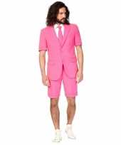 Afgeprijsde zomer pak roze voor heren
