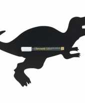 Afgeprijsde zwart schrijfbord dinosaurus vorm 48 x 38 cm