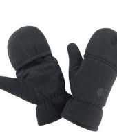 Afgeprijsde zwarte handschoenen met anti slip voor volwassenen