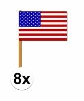 Amerikaanse zwaaivlag 8x