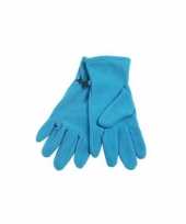 Aqua fleece handschoenen voor dames en heren