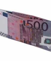 Beurs met 500 euro biljet afbeelding