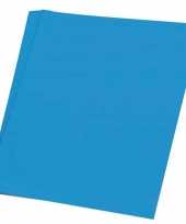 Blauw knutsel papier 50 vellen a4
