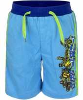 Blauwe korte broek ninja turtles