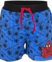 Blauwe korte broek spiderman