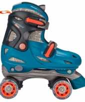 Blauwe verstelbare skates voor kinderen maat 27 30