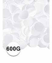 Brandvertragende confetti wit 600 gram