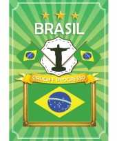Brazilie deurposter met christus beeld