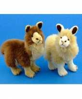 Bruine lama knuffels 35 cm