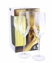 Champagne flutes tray 4 x