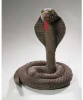 Cobra knuffels grijze 170 cm