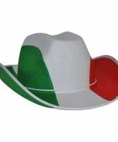 Cowboyhoed italiaanse vlag