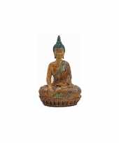 Decoratie boeddha beeld bruin 45 cm