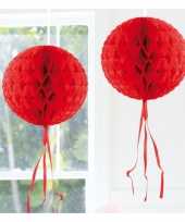 Decoratiebollen rood 30 cm