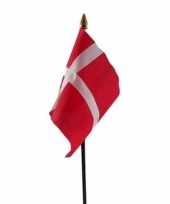 Denemarken luxe zwaaivlaggetje polyester
