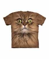 Dieren shirts bruine kat