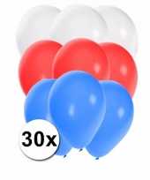 Feest ballonnen in de kleuren van slowakije 30x
