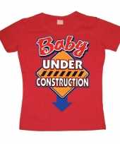 Funny dames shirt baby under construction