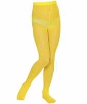 Gele panty voor meisjes 40 denier