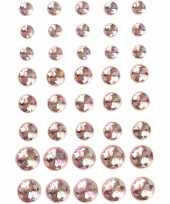 Gezicht juwelen roze parels 40 stuks