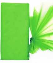 Groene organza stoffen 150 x 300 cm