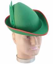 Groene robin hood hoed