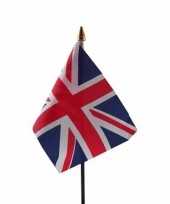 Groot brittannie luxe zwaaivlaggetje polyester
