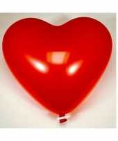 Groot rood opblaasbaar hart 54 cm