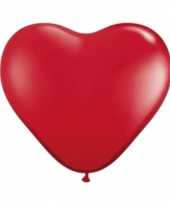 Grote hartjes ballonnen rood