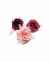 Haar accessoire roos roze kleuren