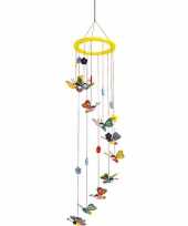 Hangdecoratie mobiel voor kinderen met vlinders 80 cm
