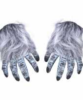 Harige weerwolf handschoenen