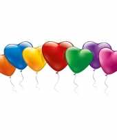 Hartvormige ballonnetjes gekleurd