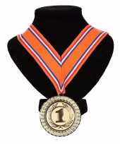 Holland medaille nr 1 halslint oranje rood wit blauw