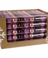 Kerstbal pakket roze en rood 10081379