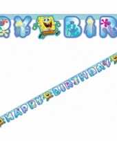Kinderfeest spongebob letter banner