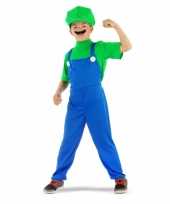 Loodgieter luigi verkleed pak groen voor jongens