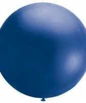 Mega party ballonnen blauw 90 cm