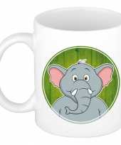 Melk mok beker met olifanten print 300 ml