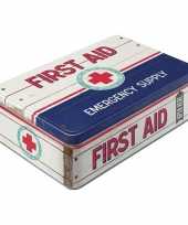 Metalen broodtrommel first aid