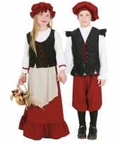 Middeleeuws boerin kostuum voor meisjes