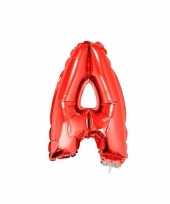 Opblaasbare letter a rood 41 cm