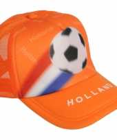 Oranje pet holland met voetbal