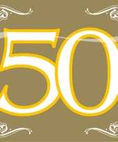 Party gouden servetten 50 jaar
