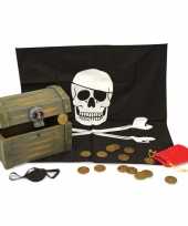 Piraten schatkist met accessoires