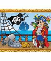 Piraten wandversiering poster boot