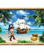 Piraten wandversiering poster kapitein